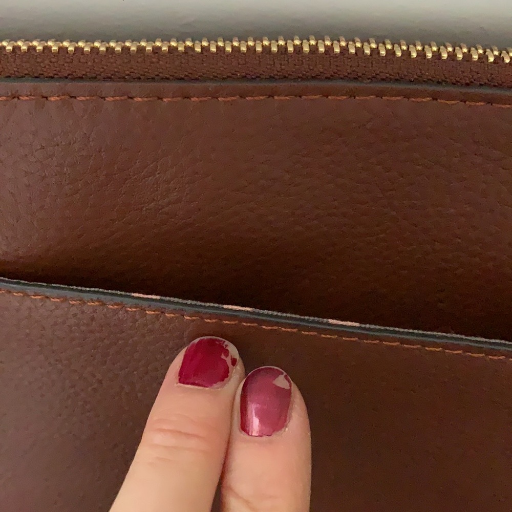 Lodis Brown Leather Tote Bag - Picture 12 of 14